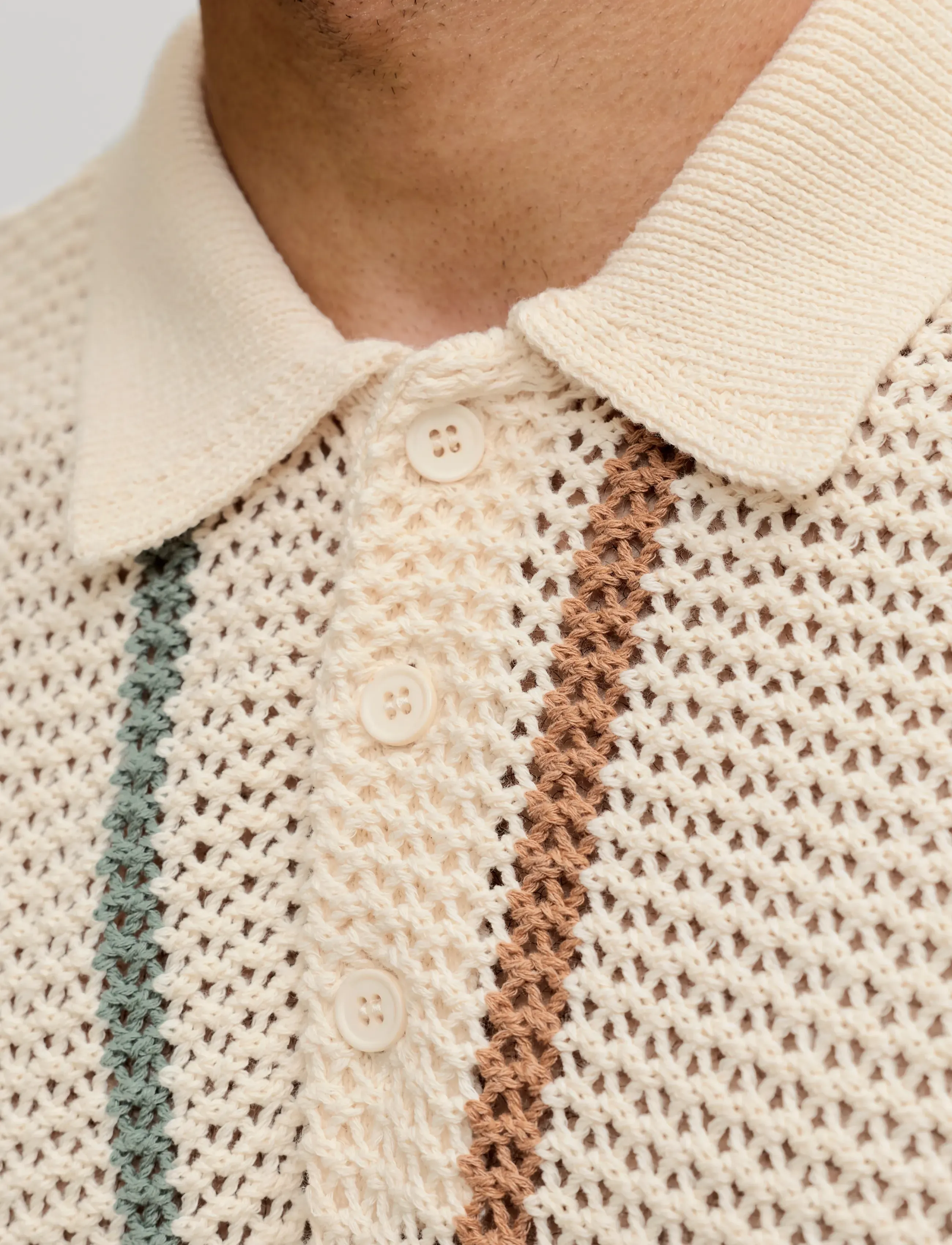 JACK & JONES Jorbenson Knit Ss Polo Styd Ss26 pikéer herr – bild 7