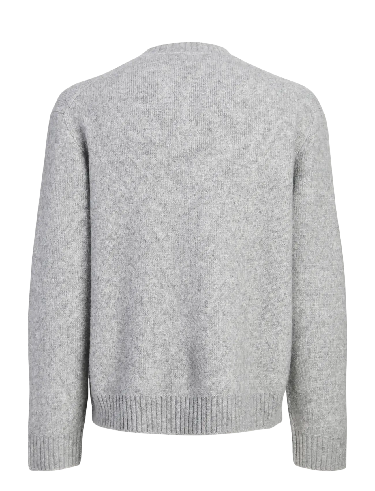 Jack & Jones - JORMONTREAL KNIT OLLIE CN JAQUARD LN - rundhalsad - light grey melange - 1