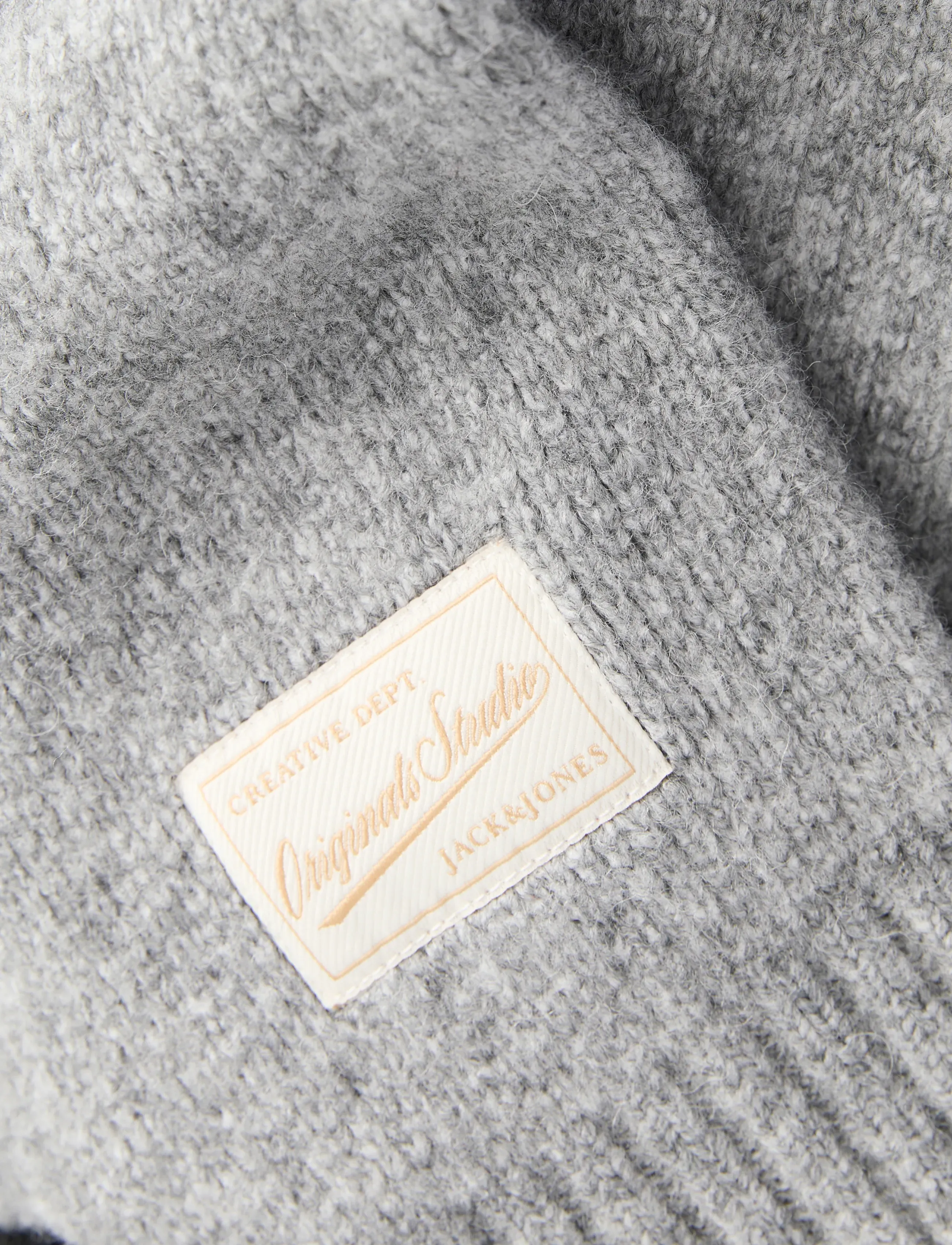 Jack & Jones - JORMONTREAL KNIT OLLIE CN JAQUARD LN - rundhalsad - light grey melange - 3