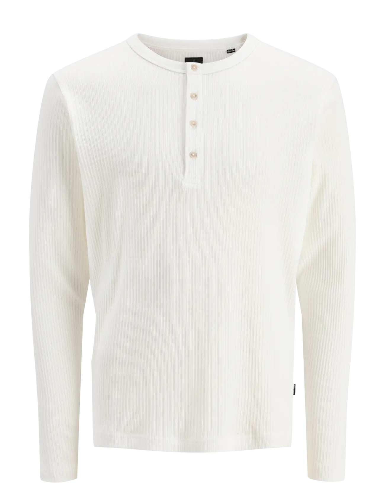 Jack & Jones JPRBLAKIAN LS HENLEY TEE STYD - Jack & Jones - CLOUD DANCER / cream