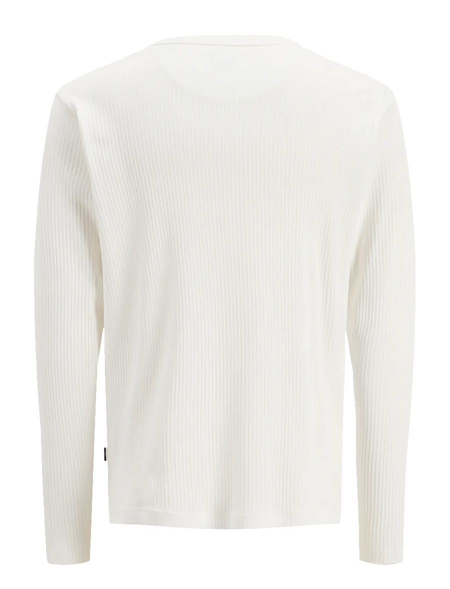 Jack & Jones - JPRBLAKIAN LS HENLEY TEE STYD - kollektsioonid - cloud dancer - 1