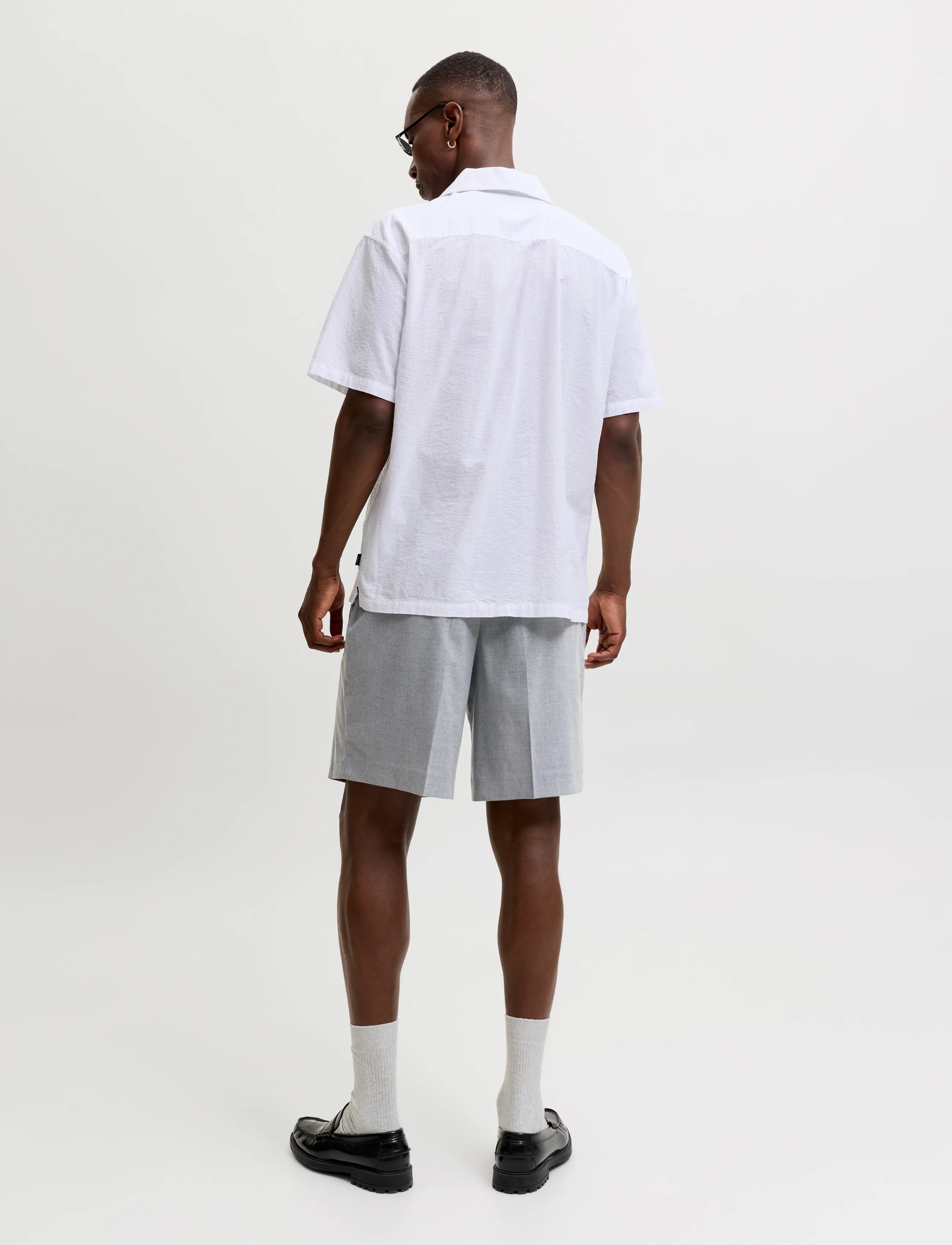 Jack & Jones - JPSTBILL ASHER SHORTS REG STYD SS26 - casual shorts - grey - 3