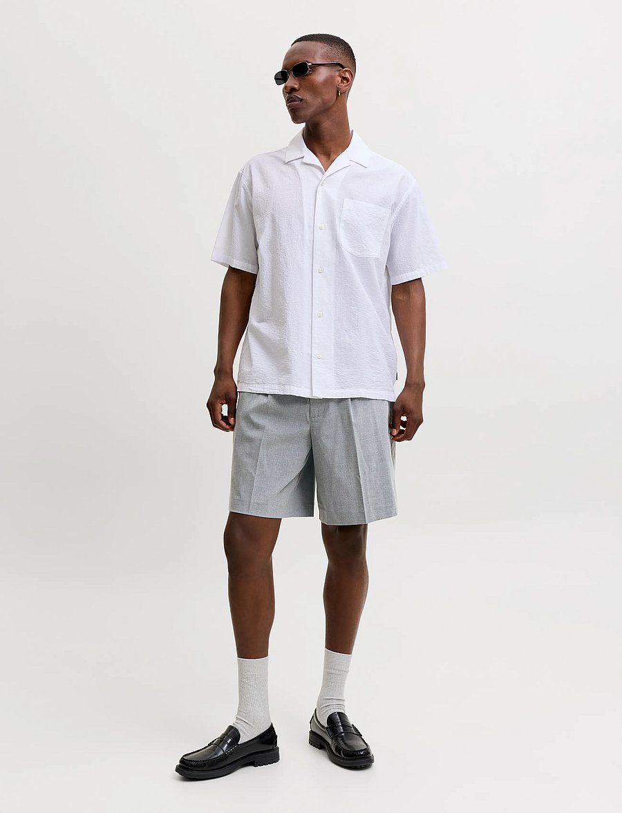 Jack & Jones - JPSTBILL ASHER SHORTS REG STYD SS26 - casual shorts - grey - 4