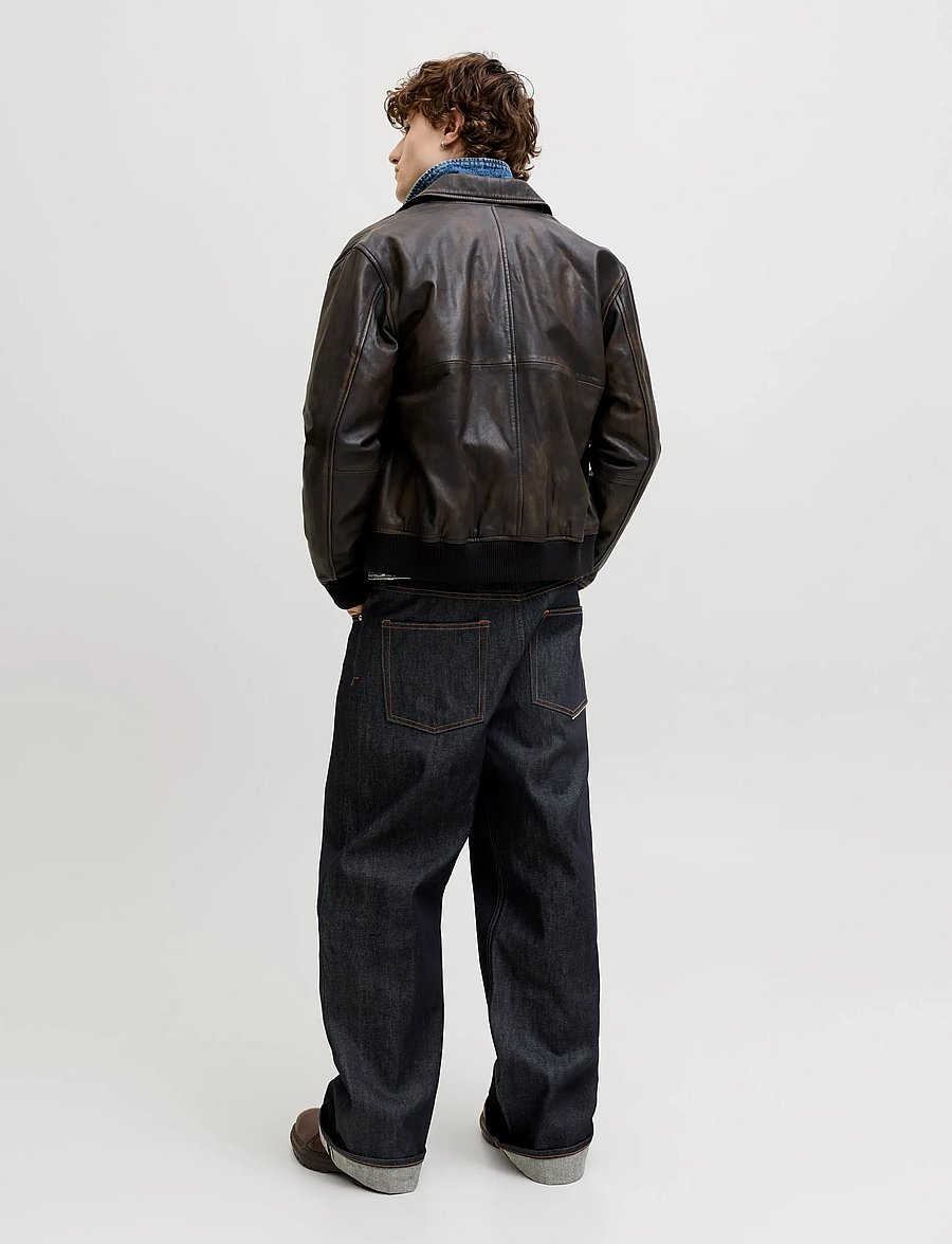 Jack & Jones - JJIDAVE JJCLASSIC SELVEDGE AM 633 ST LN - alt laienevad teksad - blue denim - 3