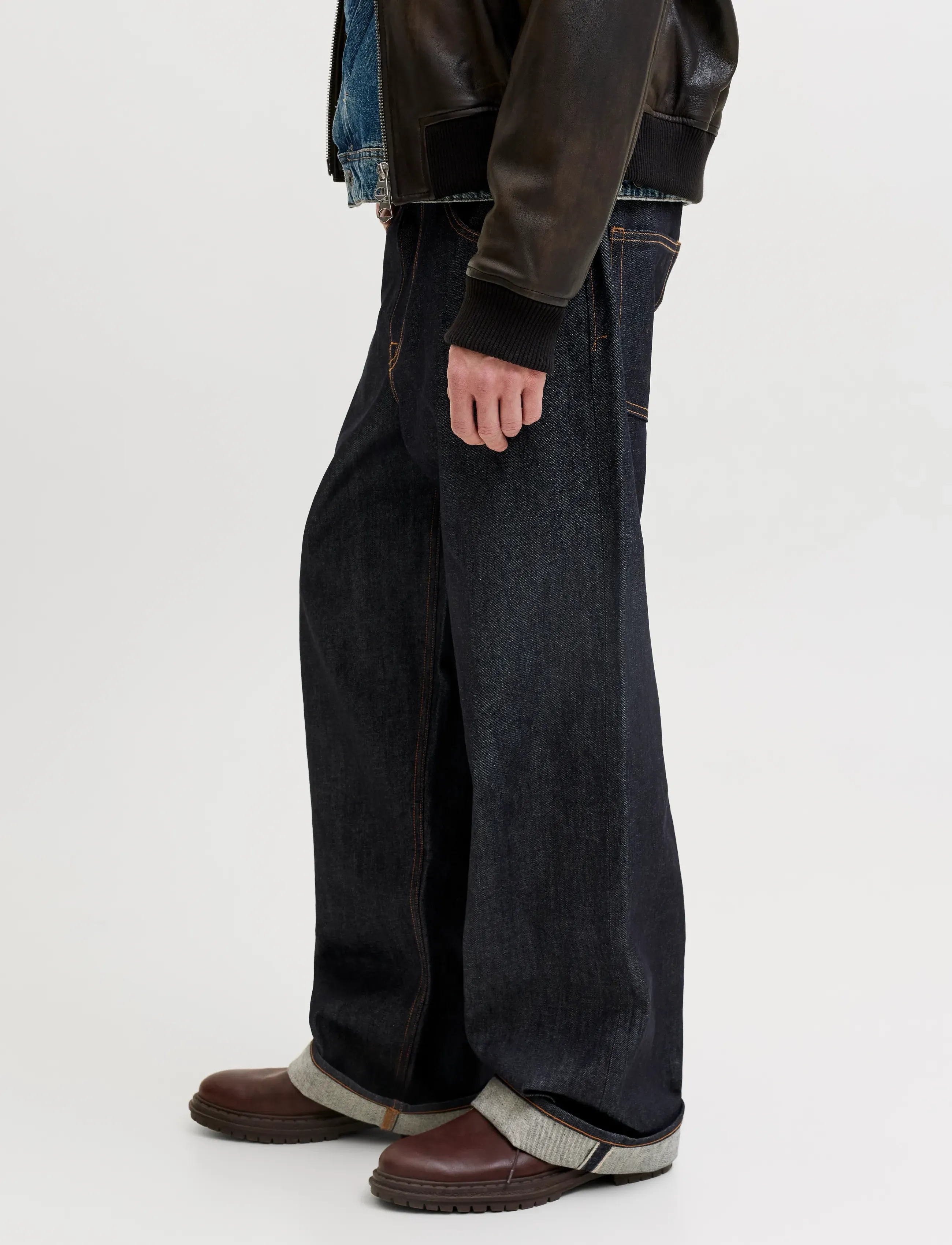 Jack & Jones JJIDAVE JJCLASSIC SELVEDGE AM 633 ST LN - Jeans - BLUE DENIM / silver
