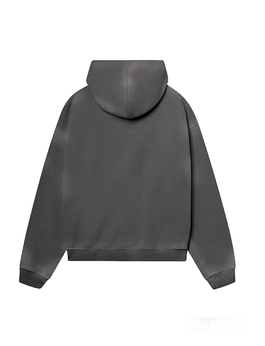 Jack & Jones - JCOTRACE WASHED SWEAT HOOD SMU - kapuutsiga dressipluusid - asphalt - 1