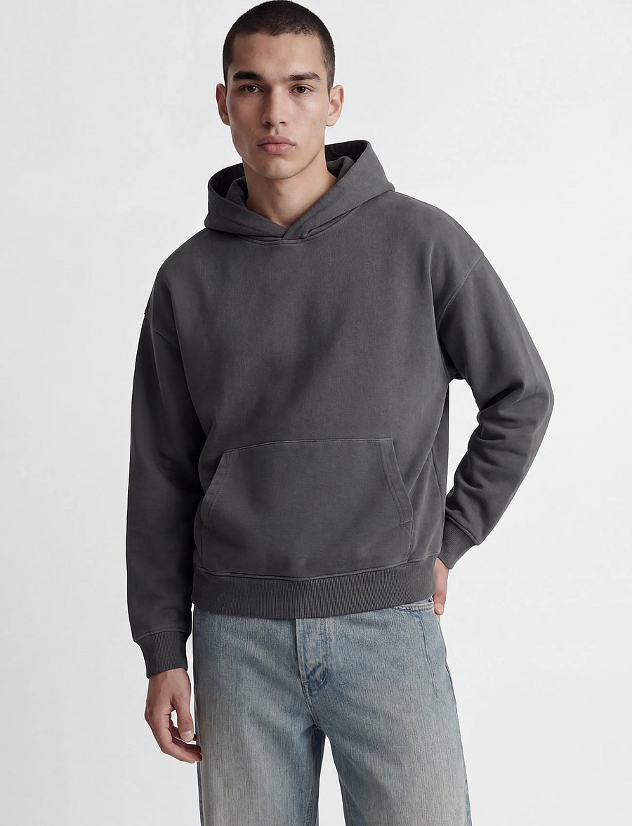 Jack & Jones - JCOTRACE WASHED SWEAT HOOD SMU - kapuutsiga pusad - asphalt - 0