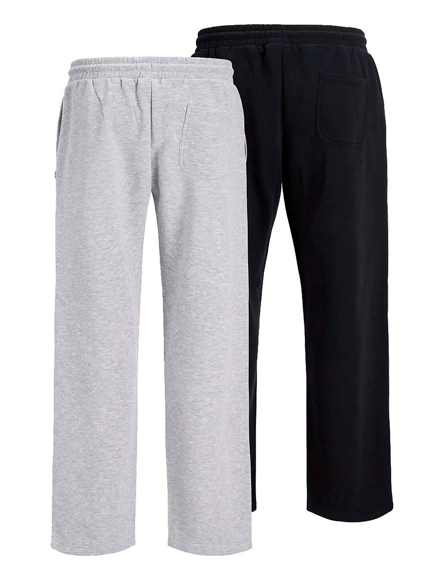 Jack & Jones - JPSTBILL BRADLEY SWEAT PANT 2PK MP - kollektioner - light grey melange - 2