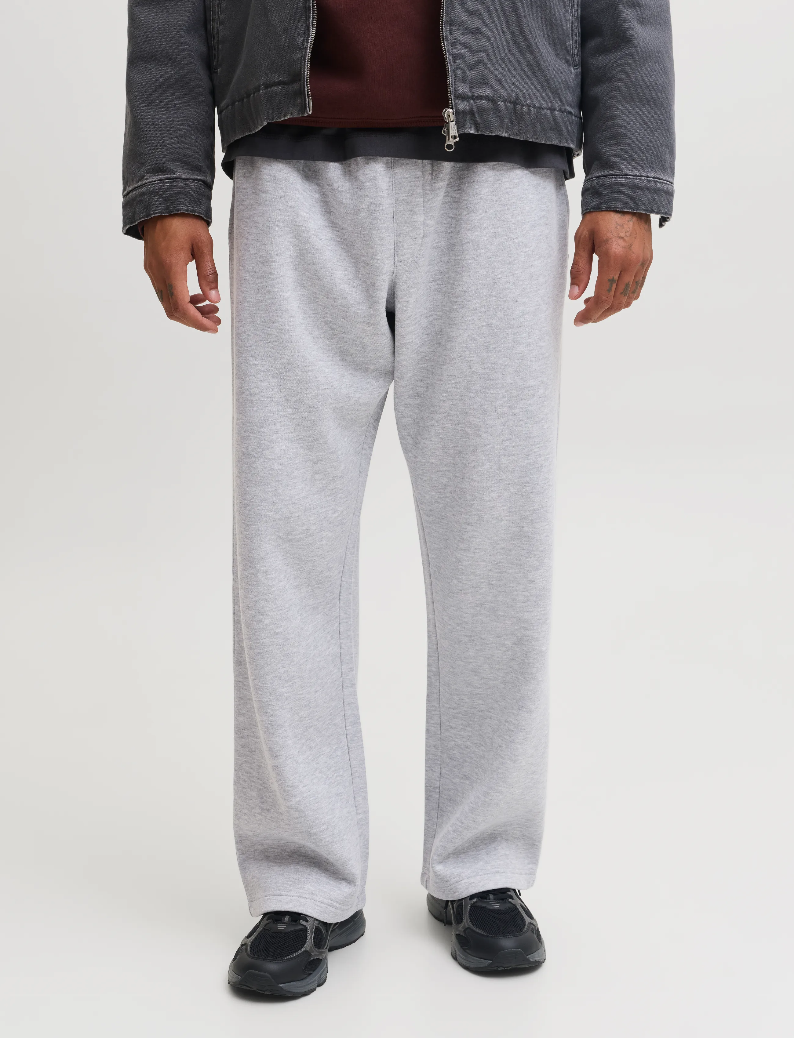 Jack & Jones JPSTBILL BRADLEY SWEAT PANT 2PK MP - Looks for less - LIGHT GREY MELANGE / grey