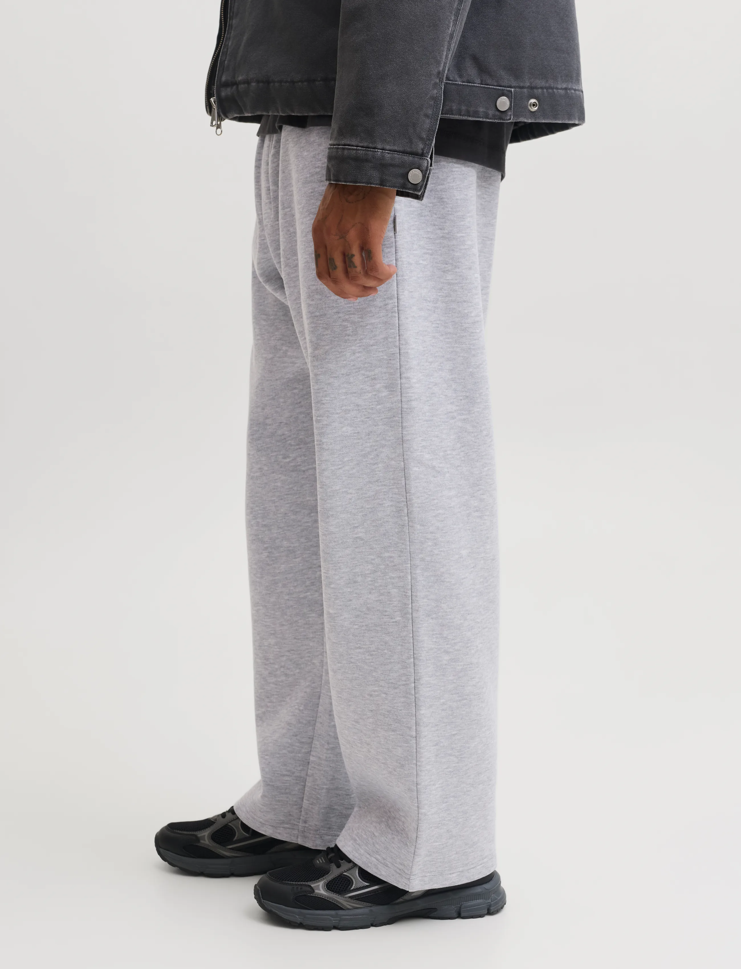 Jack & Jones - JPSTBILL BRADLEY SWEAT PANT 2PK MP - kollektioner - light grey melange - 5