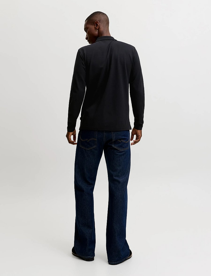 Jack & Jones - JPRBLAETHAN LS ZIP POLO 2PK MP - pikkade varrukatega polod - black - 2