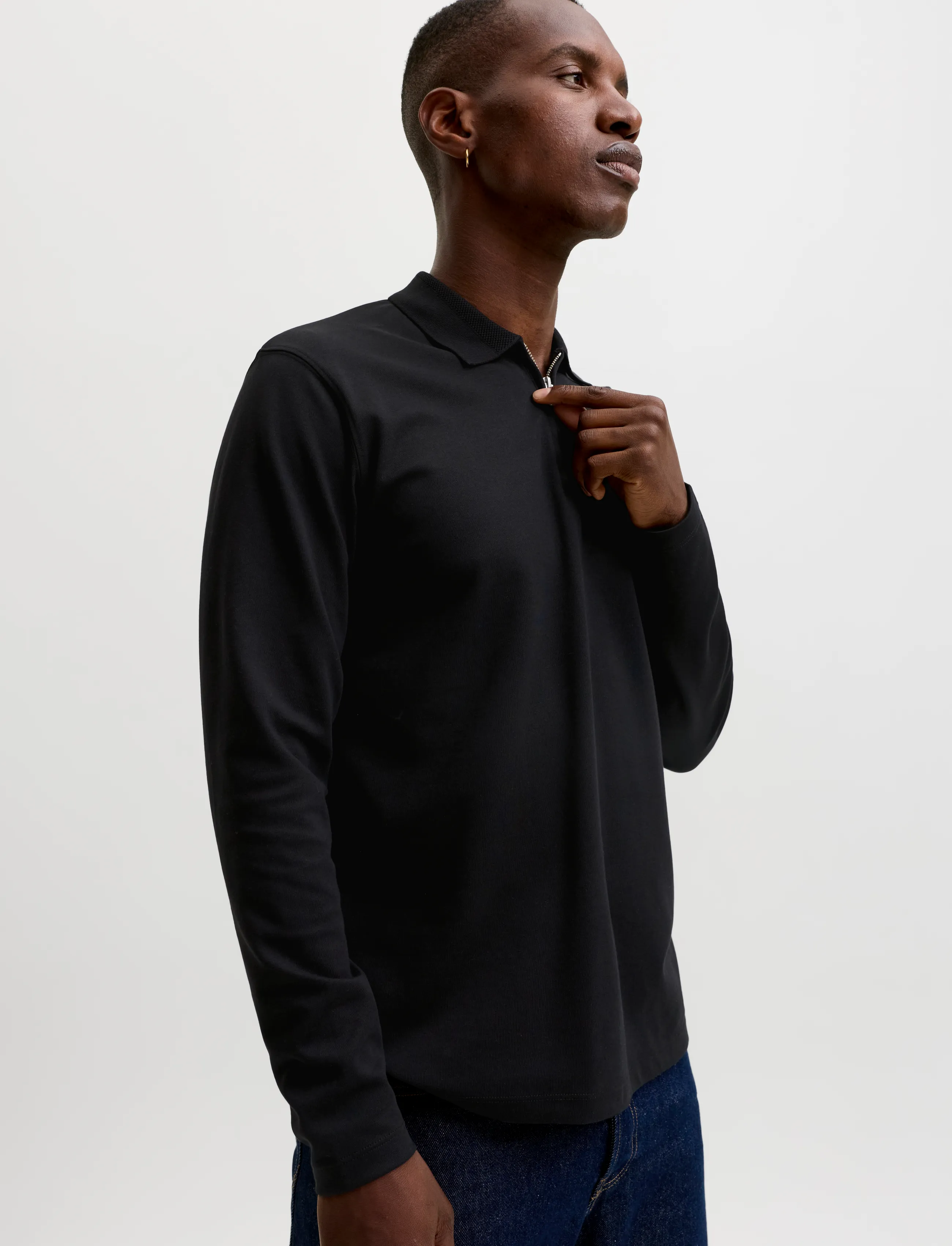 Jack & Jones - JPRBLAETHAN LS ZIP POLO 2PK MP - pikkade varrukatega polod - black - 4