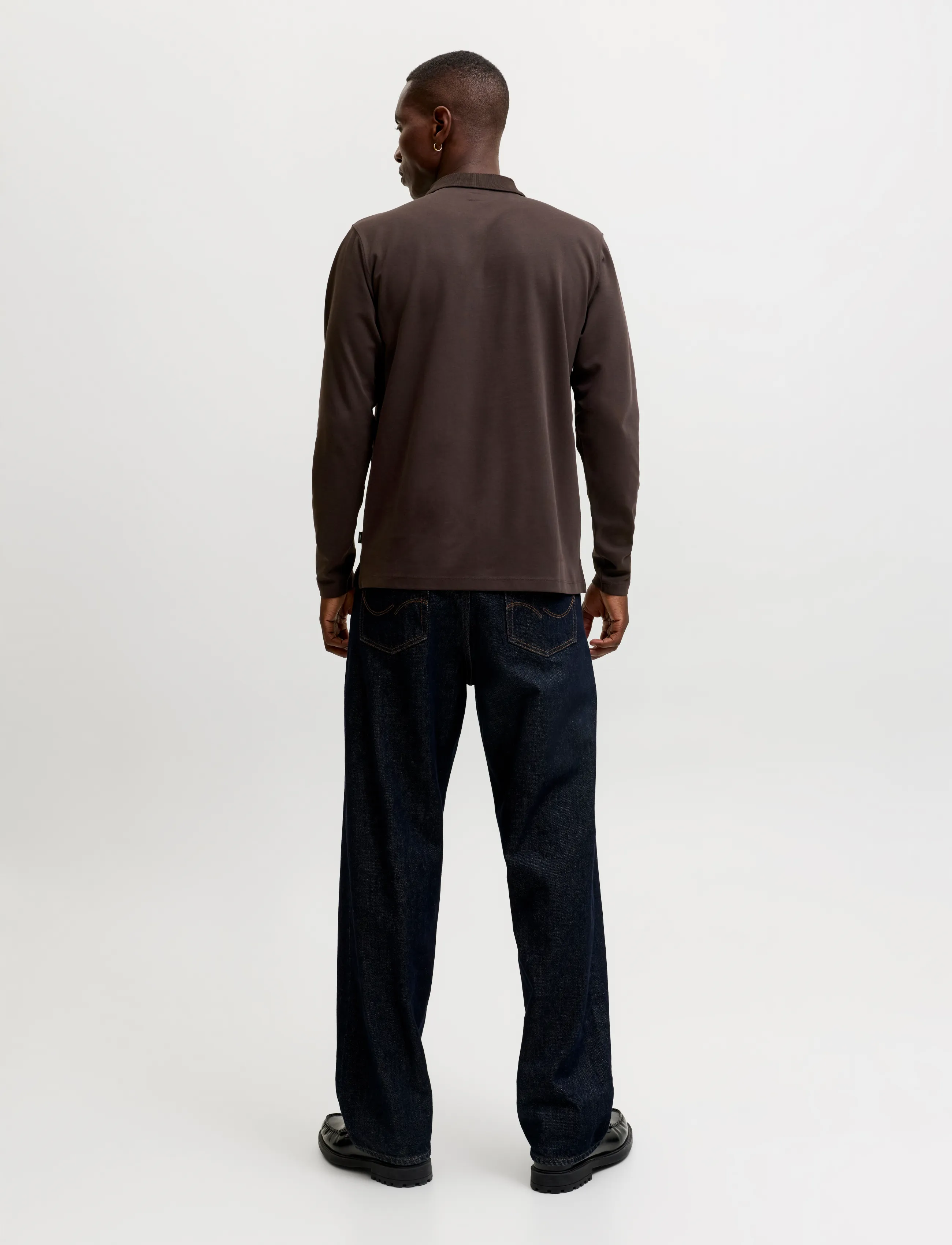 Jack & Jones - JPRBLAETHAN LS ZIP POLO 2PK MP - pikkade varrukatega polod - chocolate torte - 2