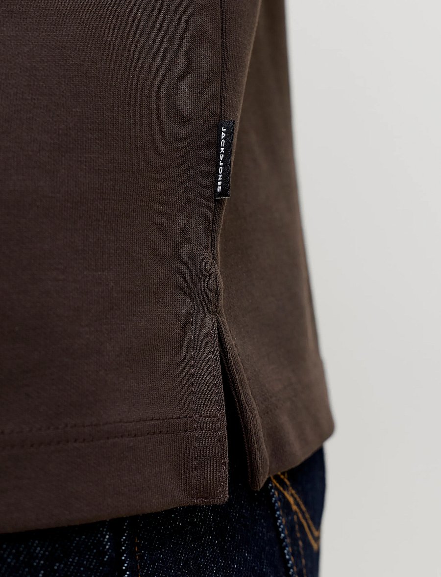 Jack & Jones - JPRBLAETHAN LS ZIP POLO 2PK MP - pikkade varrukatega polod - chocolate torte - 3
