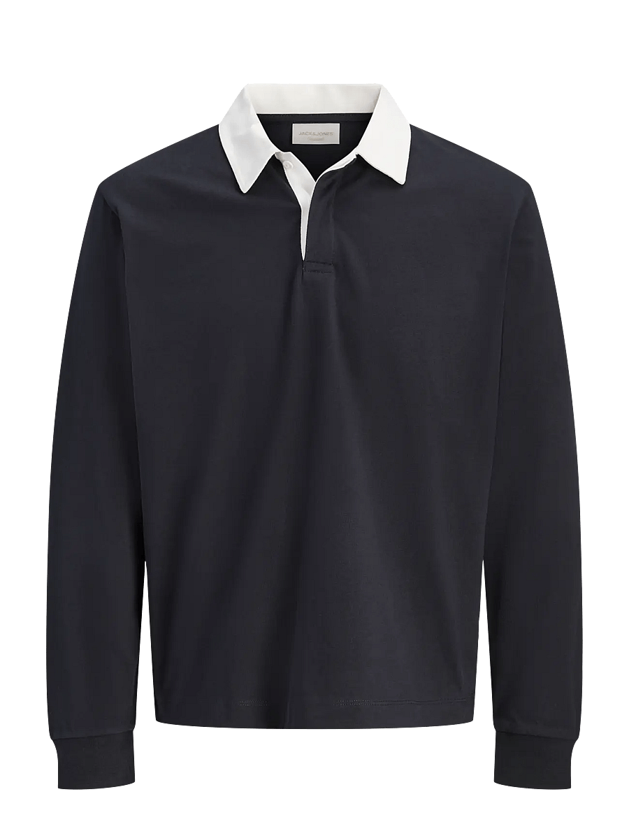 Jack & Jones - JORSALAMANCO LS RUBGY POLO STYD - kollektsioonid - dark navy - 0