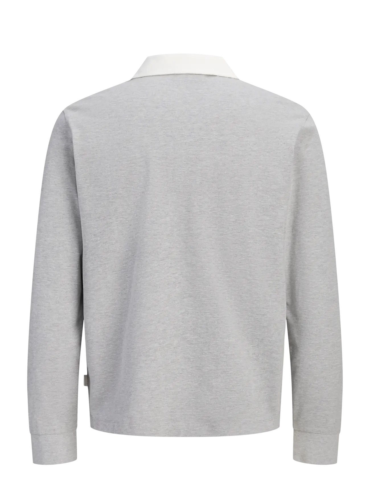 Jack & Jones - JORSALAMANCO LS RUBGY POLO STYD - long-sleeved polos - light grey melange - 1