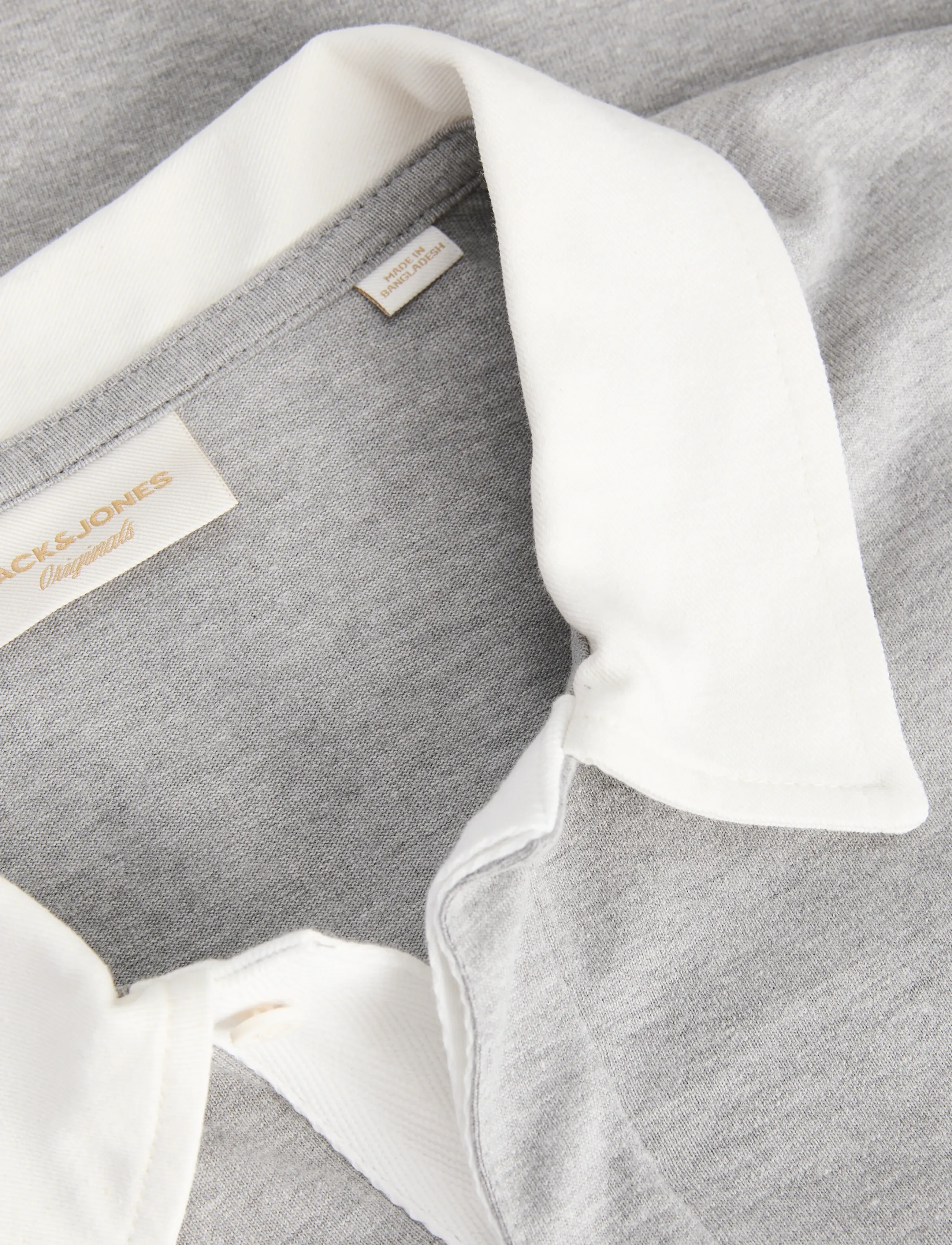 Jack & Jones - JORSALAMANCO LS RUBGY POLO STYD - long-sleeved polos - light grey melange - 3
