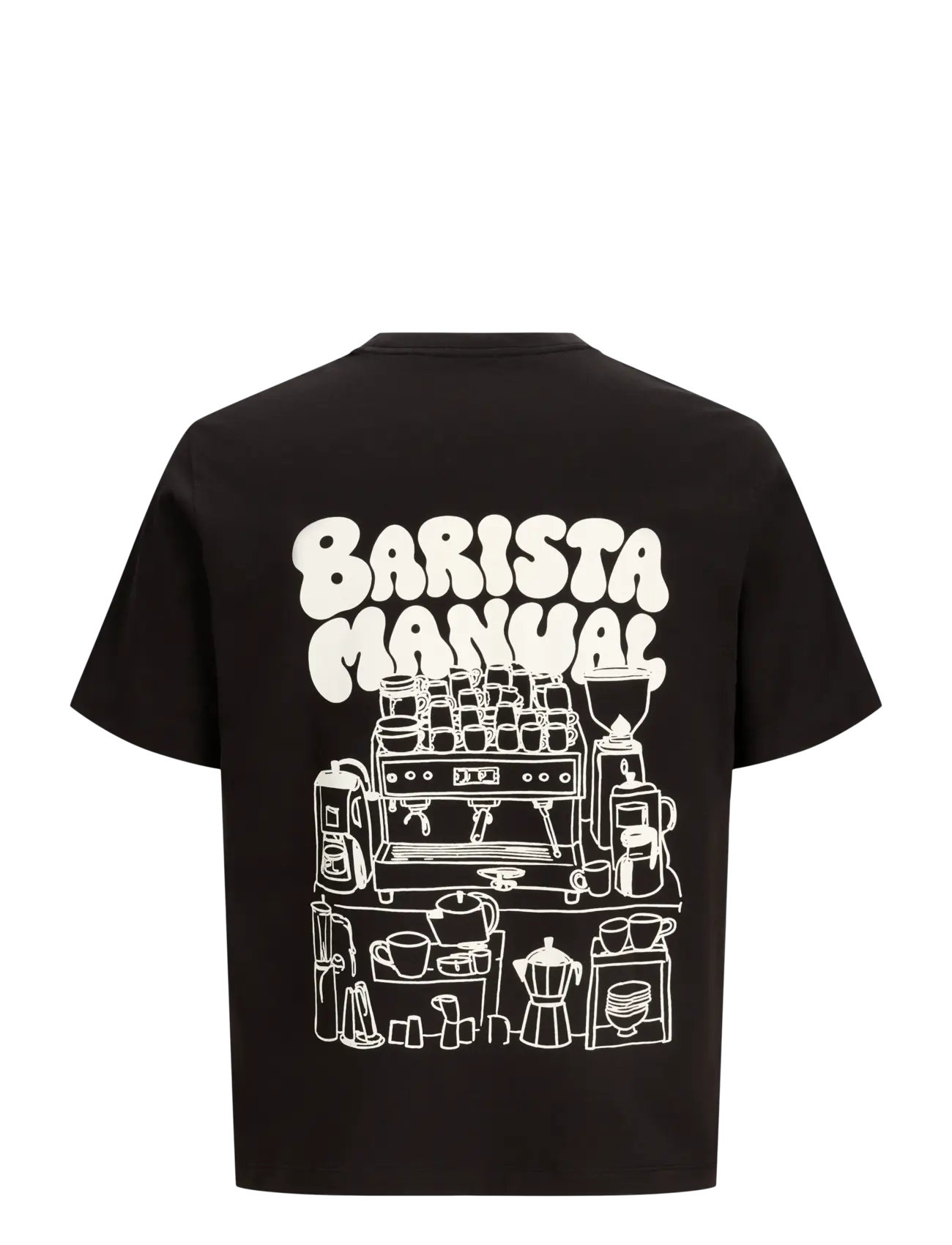 Jack & Jones - JORGRAPHIC TEE SS STYD - kurzärmelige t-shirts - black - 1