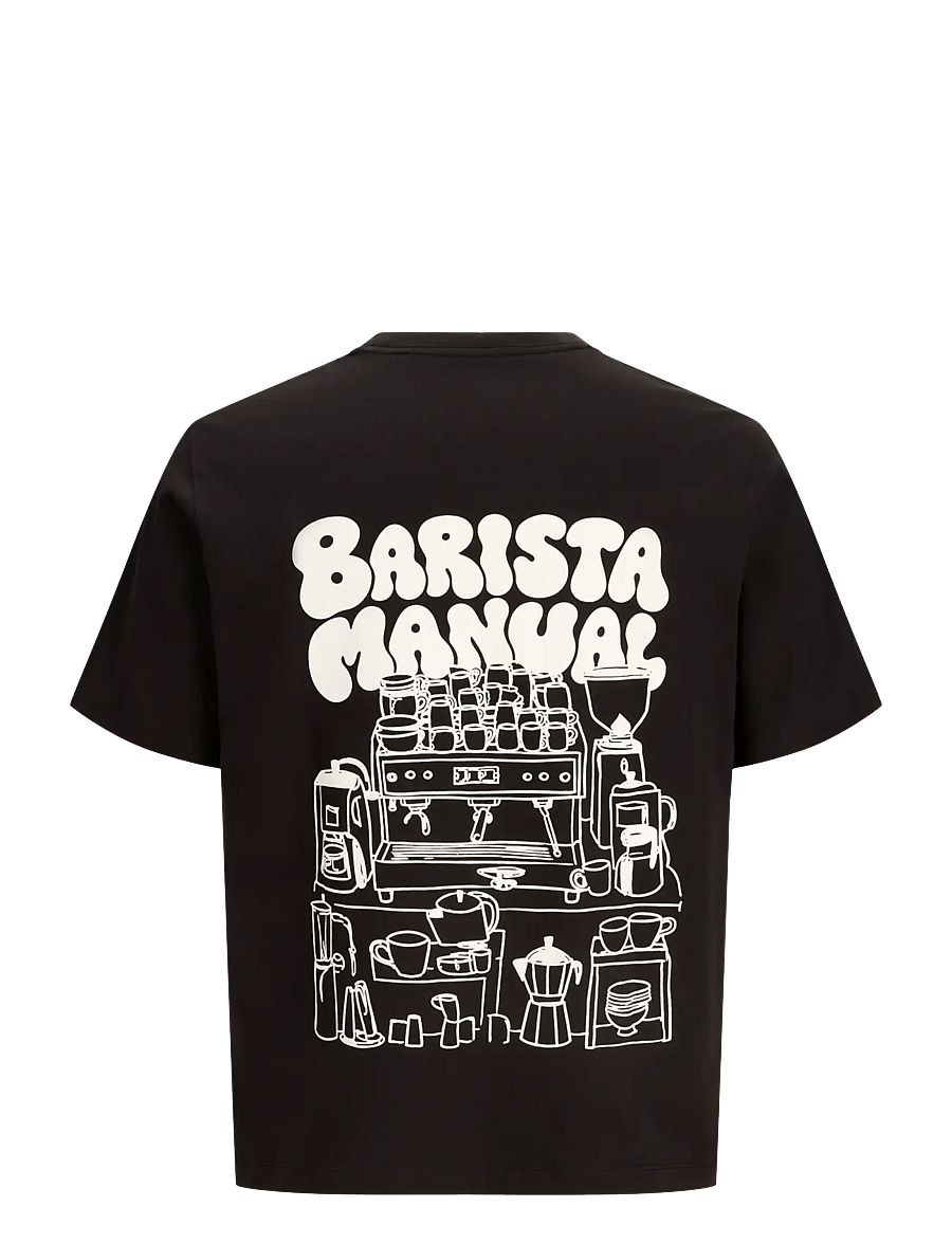 Jack & Jones - JORGRAPHIC TEE SS STYD - kurzärmelige t-shirts - black - 1