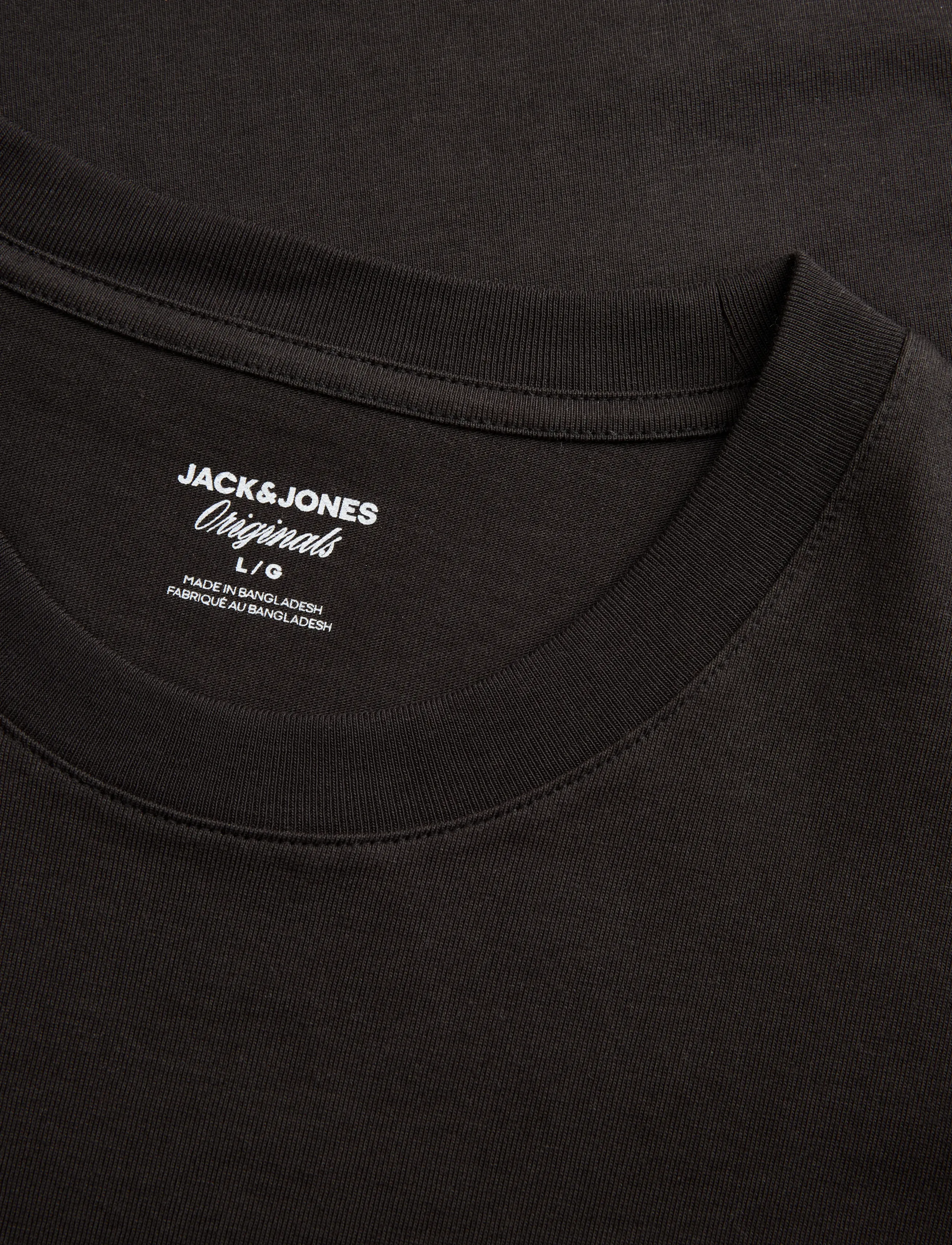 Jack & Jones - JORGRAPHIC TEE SS STYD - kurzärmelige t-shirts - black - 2