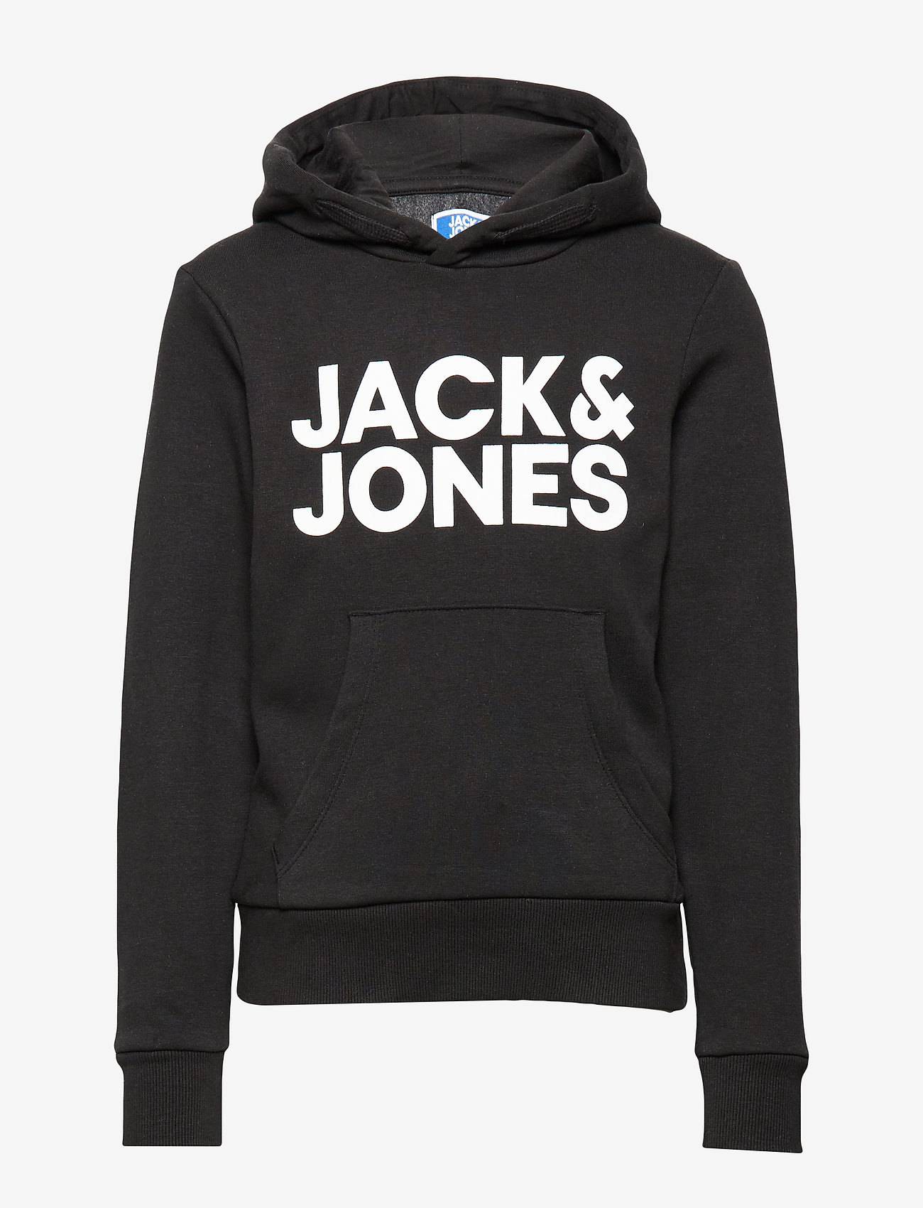 Jack & Jones - JJECORP LOGO SWEAT HOOD JNR - džemperi ar kapuci - black - 0