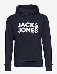 Jack & Jones - JJECORP LOGO SWEAT HOOD NOOS JNR - hoodies - navy blazer - 0