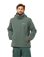 Jack Wolfskin - STORMY POINT 2L JKT M - outdoor & rain jackets - hedge green - 2