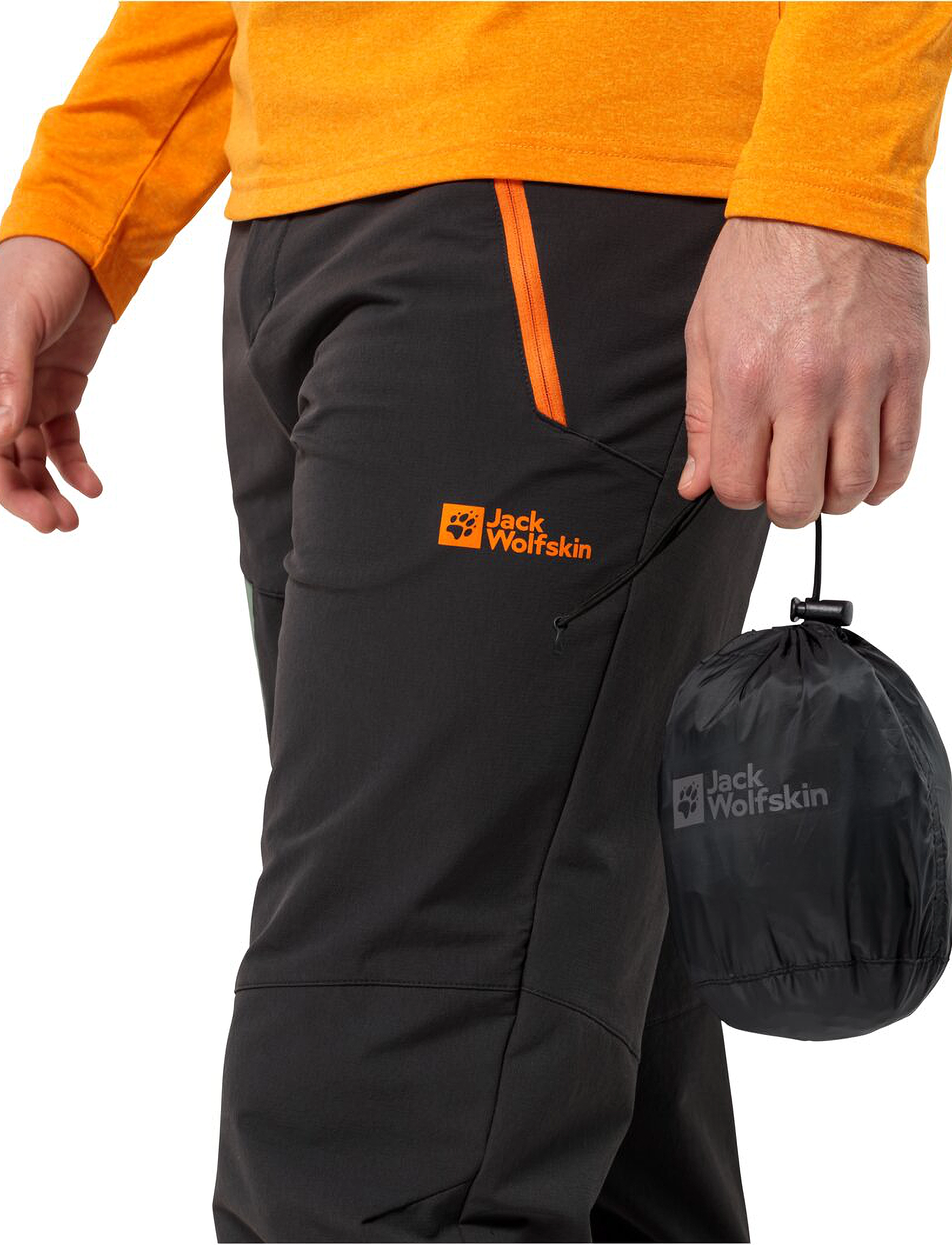 Jack Wolfskin - RAINY DAY PANTS - black - 4