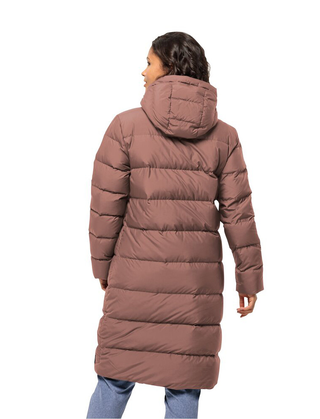Jack wolfskin fur hooded top coat