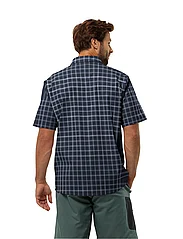 Jack Wolfskin - NORBO S/S SHIRT M - rutiga skjortor - night blue checks - 3