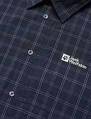 Jack Wolfskin - NORBO S/S SHIRT M - checkered shirts - night blue checks - 5