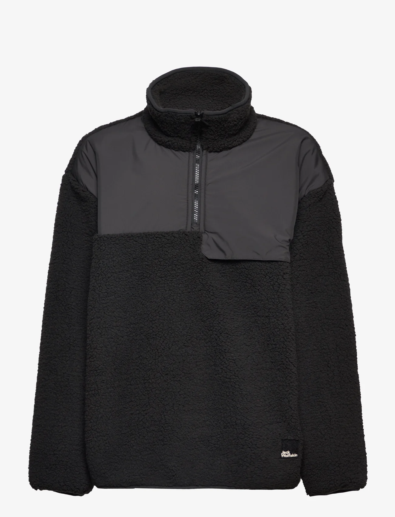 Jack Wolfskin - TEEN HALFZIP FLEECE Y - sportiska stila džemperi - granite black - 0