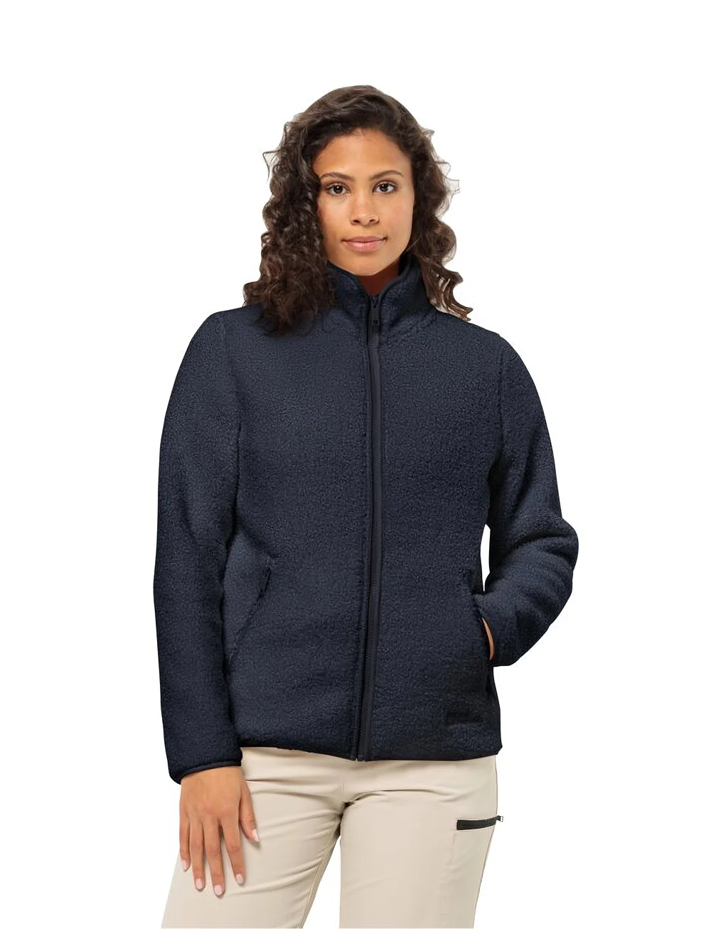 Jack Wolfskin - HIGH CURL JACKET W - fleece & mellanlager - night blue - 0