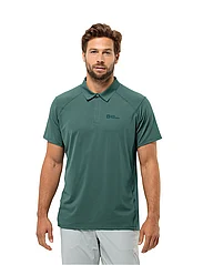 Jack Wolfskin - PRELIGHT CHILL POLO M - polo marškinėliai trumpomis rankovėmis - jade green - 2