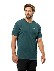 Jack Wolfskin - VONNAN S/S T M - short-sleeved t-shirts - emerald - 2