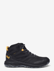 Jack Wolfskin - WOODLAND TEXAPORE MID K - höga sneakers - black / burly yellow xt - 1