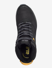 Jack Wolfskin - WOODLAND TEXAPORE MID K - hoge sneakers - black / burly yellow xt - 3