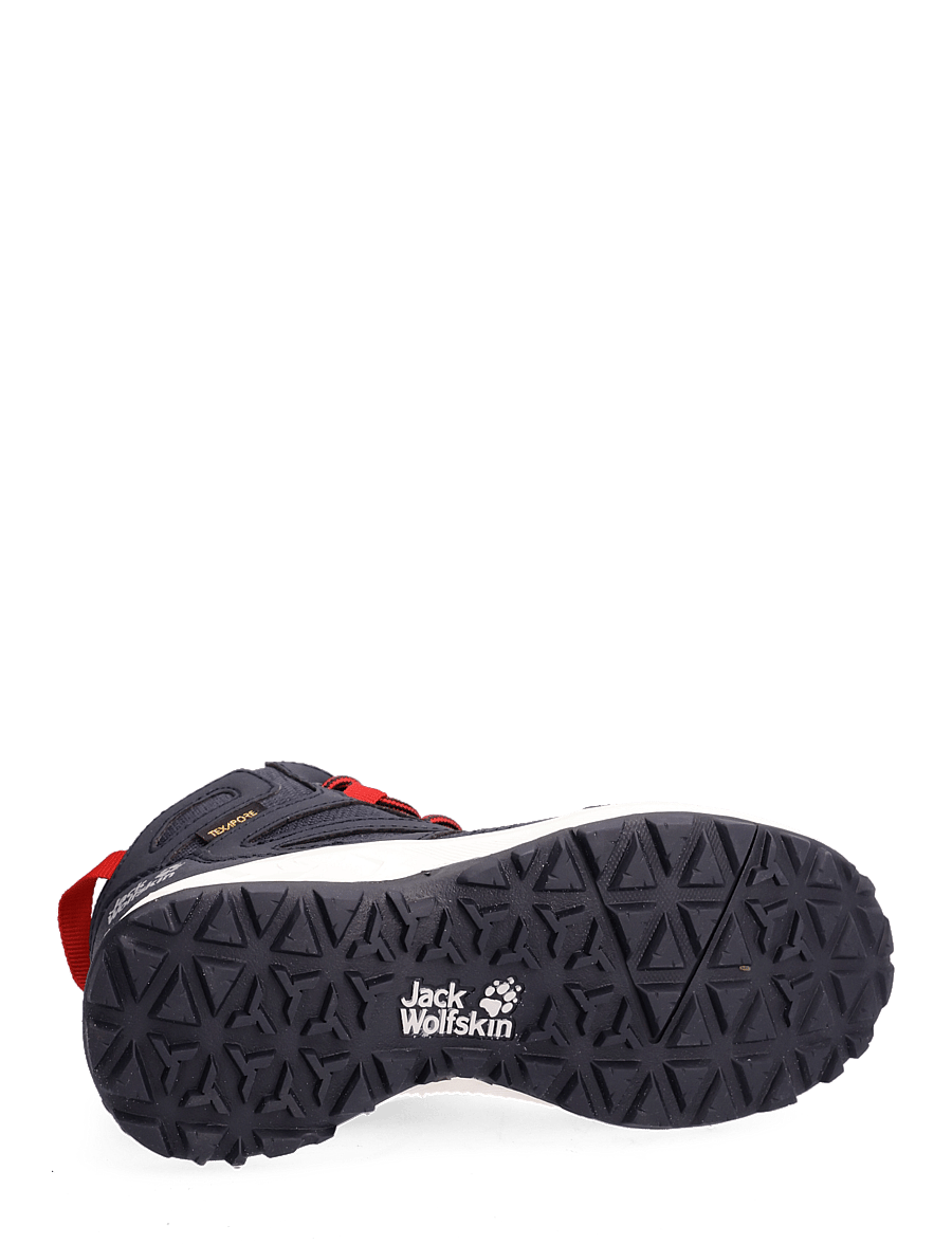 Jack Wolfskin - WOODLAND TEXAPORE MID K - night blue / red - 4