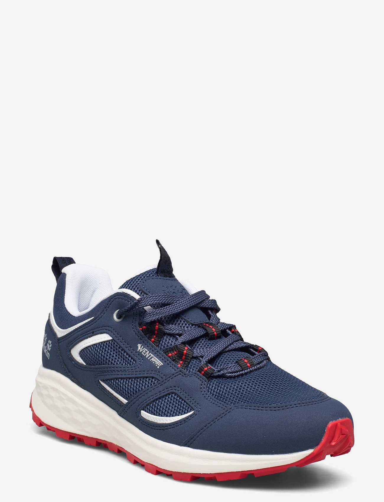 DARK BLUE / RED