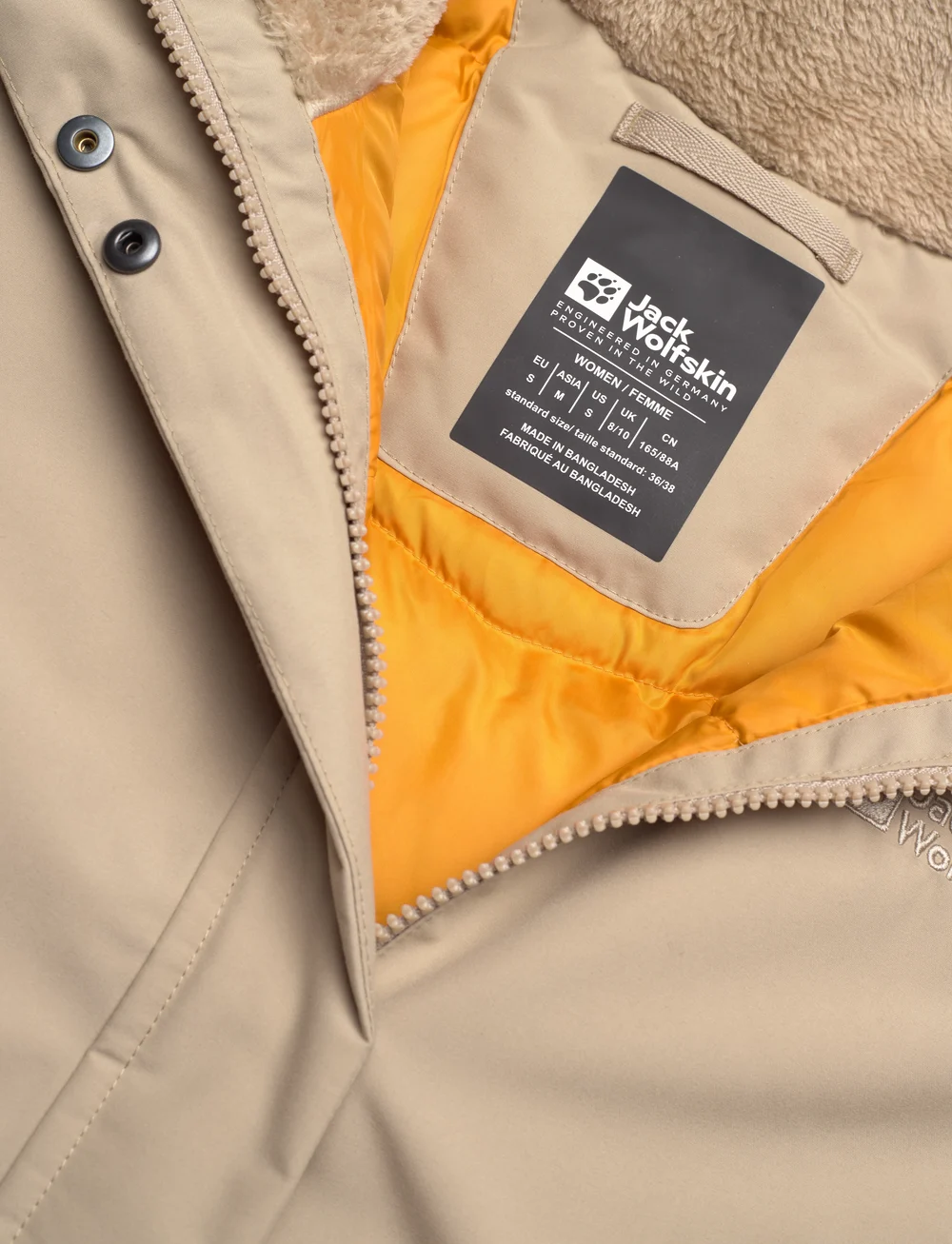 Jack Wolfskin - WINTERTOR PARKA W - parkasjackor - anis - 2