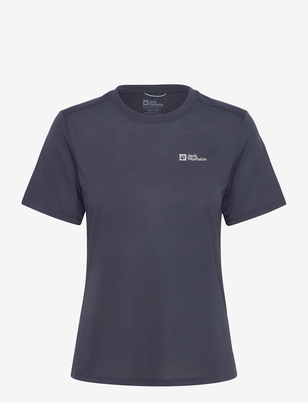 Jack Wolfskin - VONNAN S/S T W - t-shirts - graphite - 0