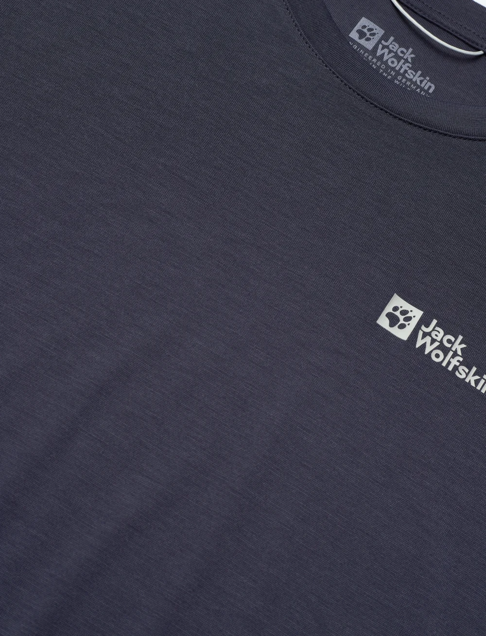 Jack Wolfskin - VONNAN S/S T W - t-shirts - graphite - 2