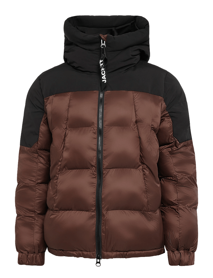 JACK1T - LUNA DOWN PUFFER - winterjacken - mid brown/black - 1