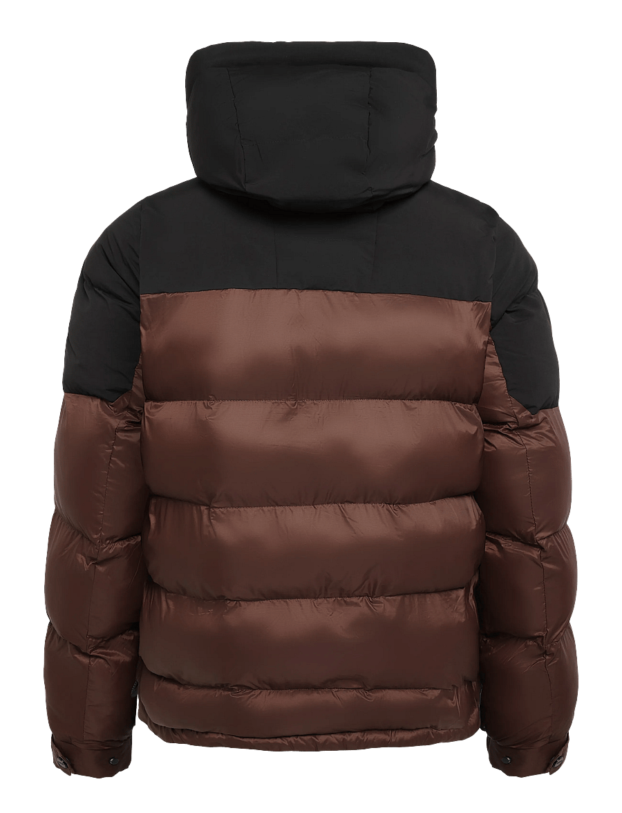 JACK1T - LUNA DOWN PUFFER - winterjacken - mid brown/black - 2