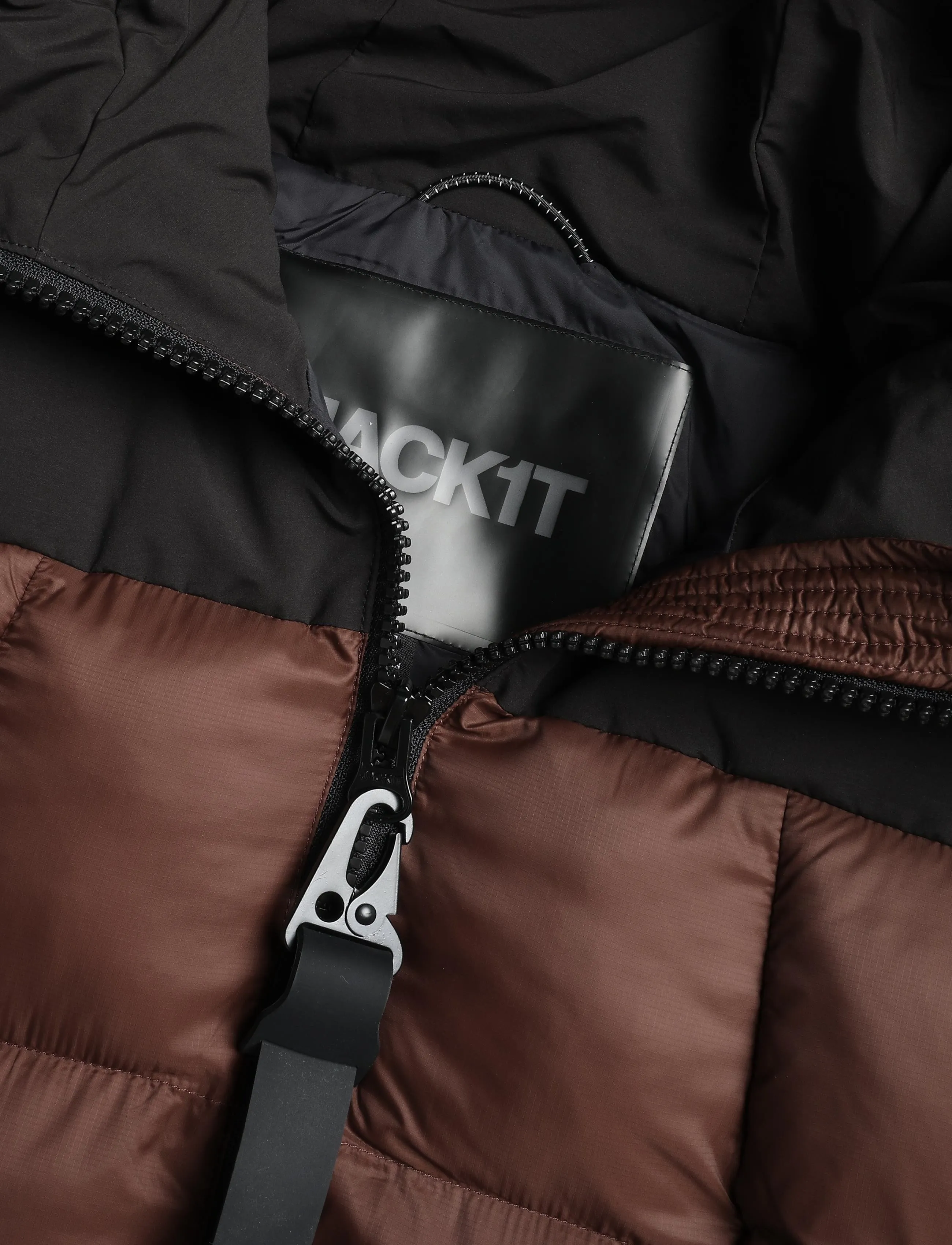 JACK1T - LUNA DOWN PUFFER - vinterjakker - mid brown/black - 5