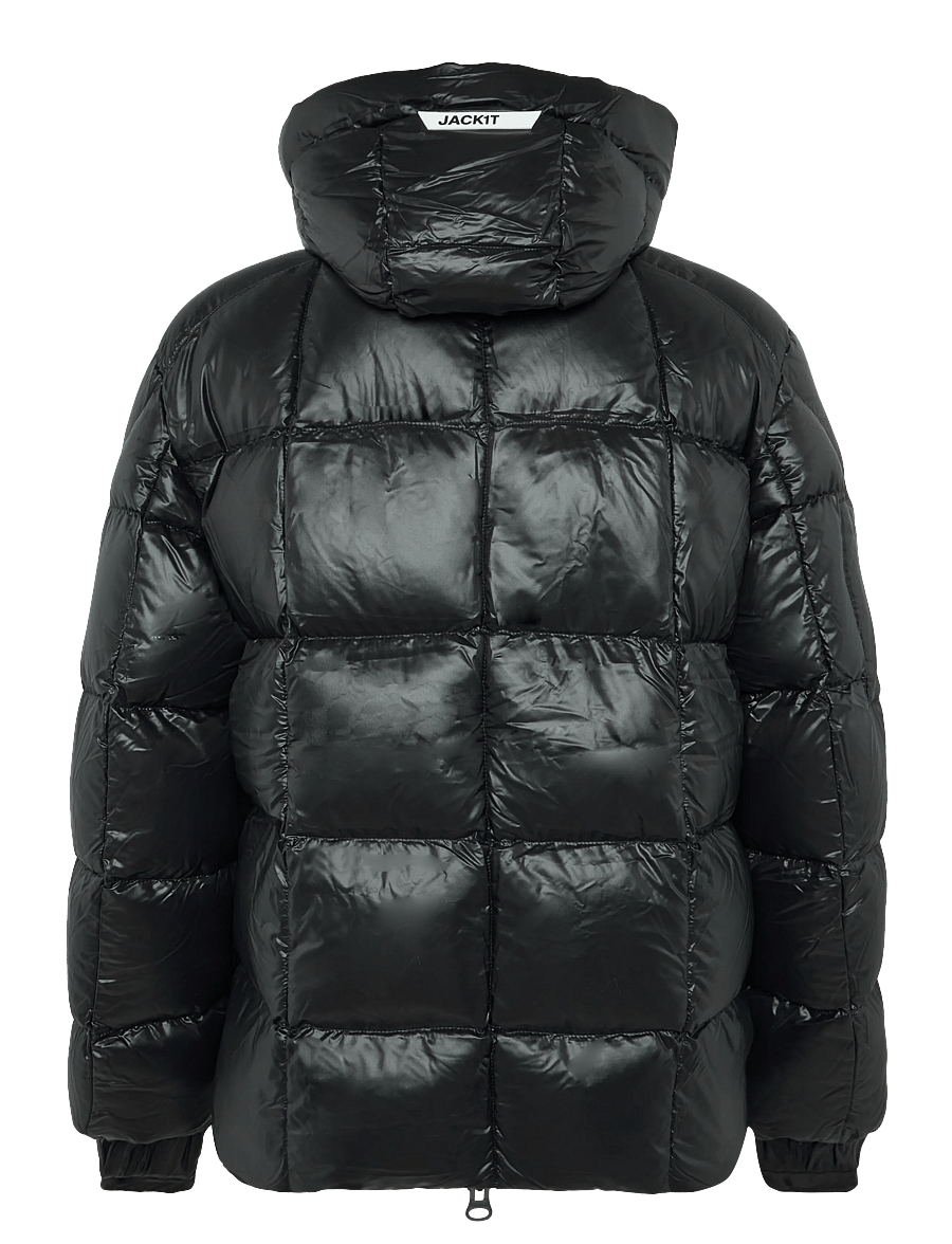 JACK1T - EZ BOXED PUFFER RACER LUX - vinterjackor - black/black - 2