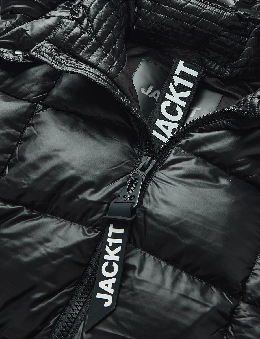 JACK1T - EZ BOXED PUFFER RACER LUX - vinterjackor - black/black - 5