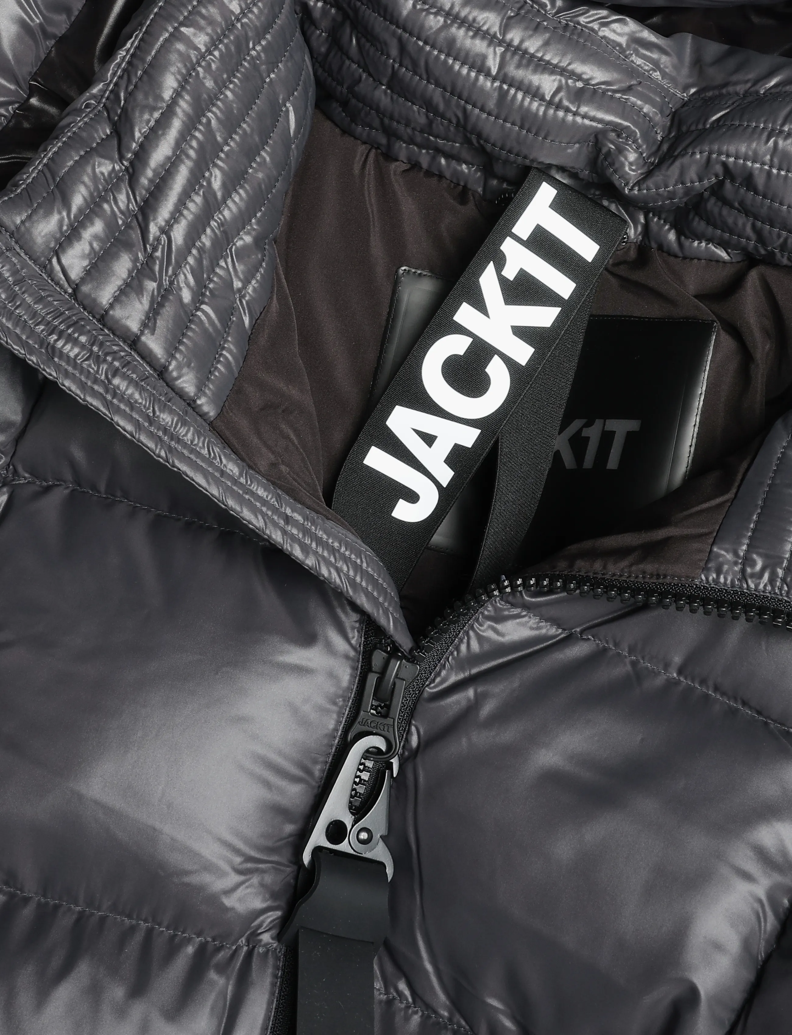JACK1T - EZ BOXED PUFFER RACER LUX - vinterjackor - graphite/black - 5