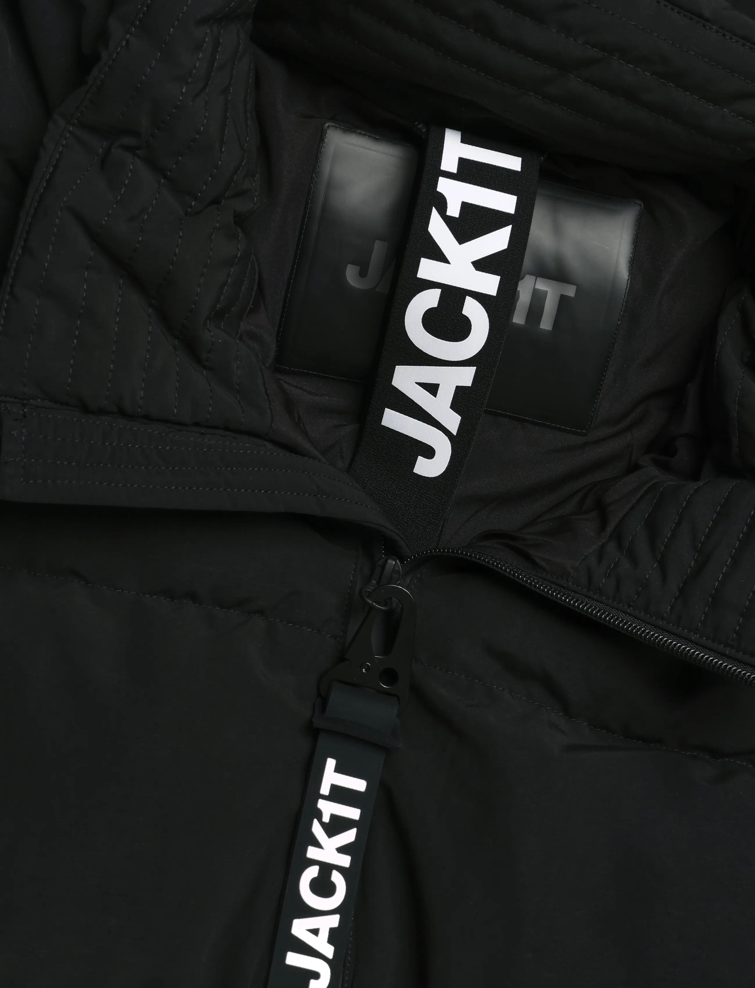 JACK1T - EZ WATER PUFFER RACER - vinterjackor - matt black - 5