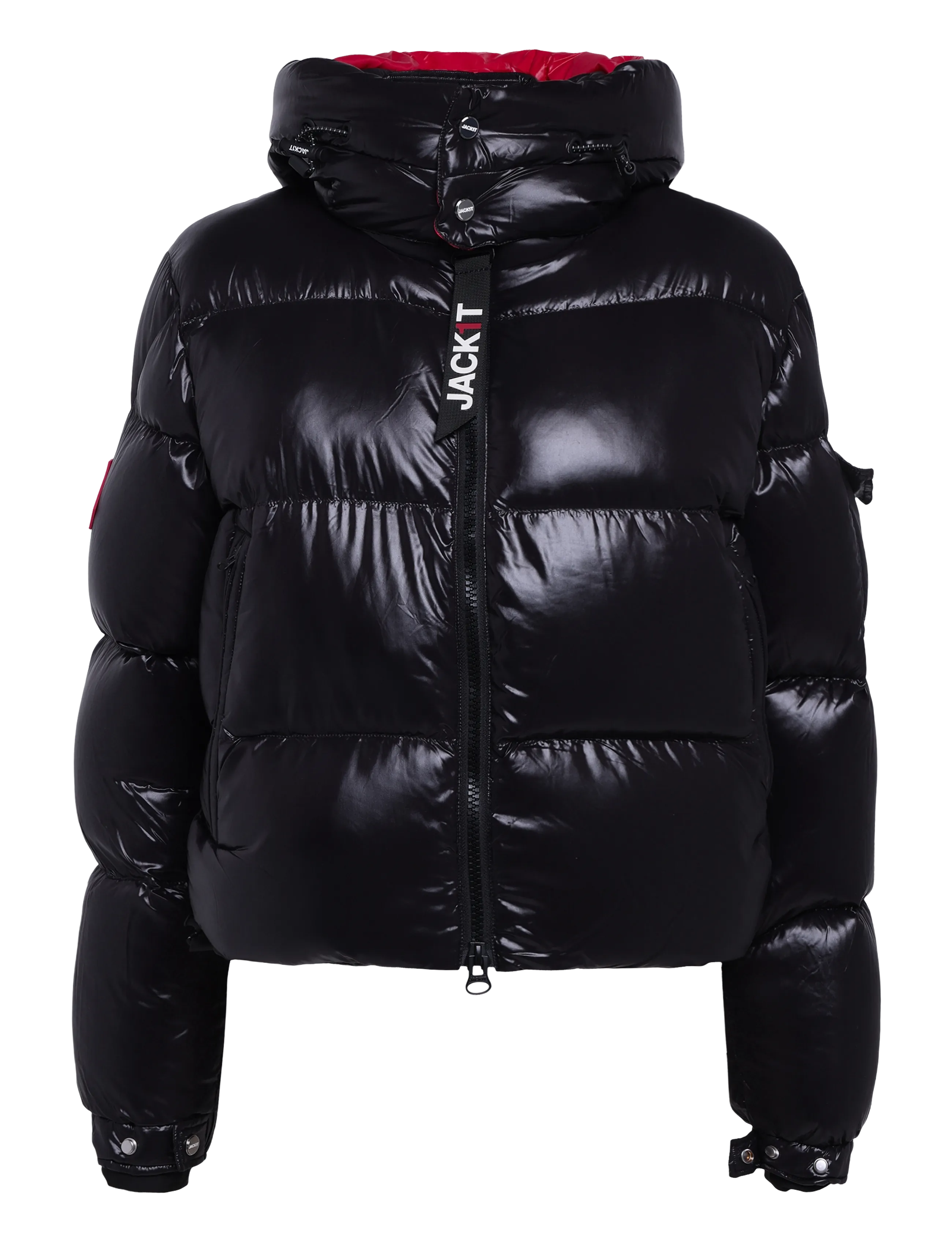 JACK1T - EZ SLICK HOOD - vinterjakker - black/pink - 1